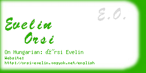 evelin orsi business card